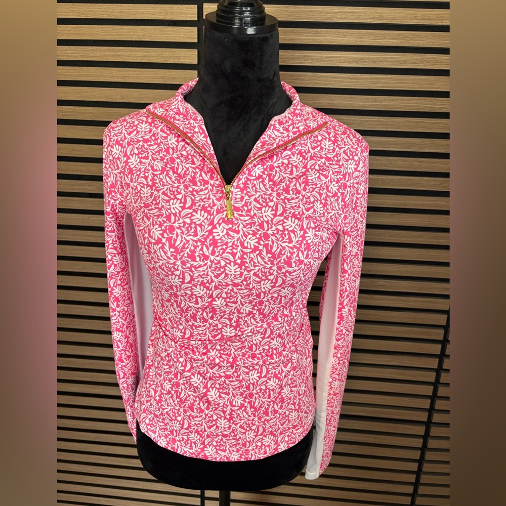 Cabana Life Pink Floral Long Sleeve Tee